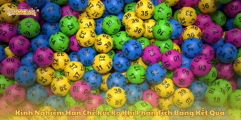 Kinh nghiệm hạn chế rủi ro khi phân tích bảng kết quả